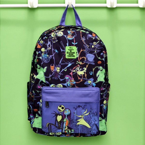 Mochilas Nightmare Before Christmas brillo neón - DISNEY LOUNGEFLY