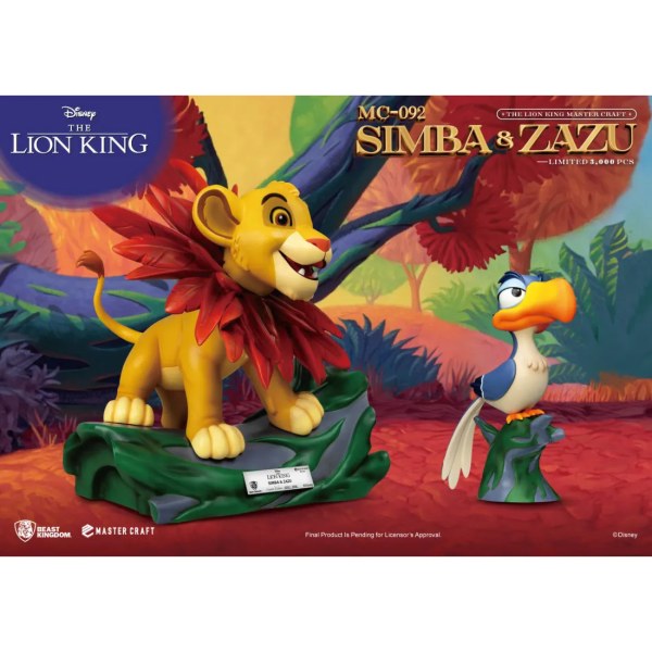 El Rey León Mastercraft Little Simba y Zazu - DISNEY MASTERCRAFT