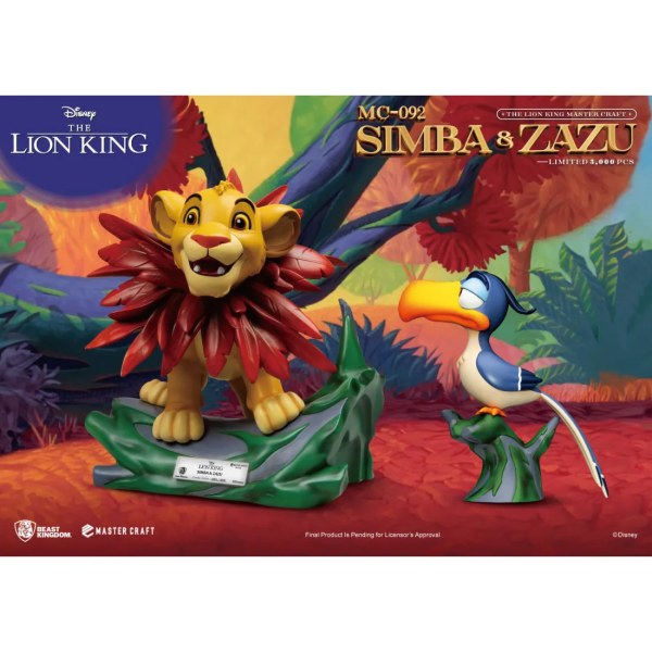El Rey León Mastercraft Little Simba y Zazu - DISNEY MASTERCRAFT