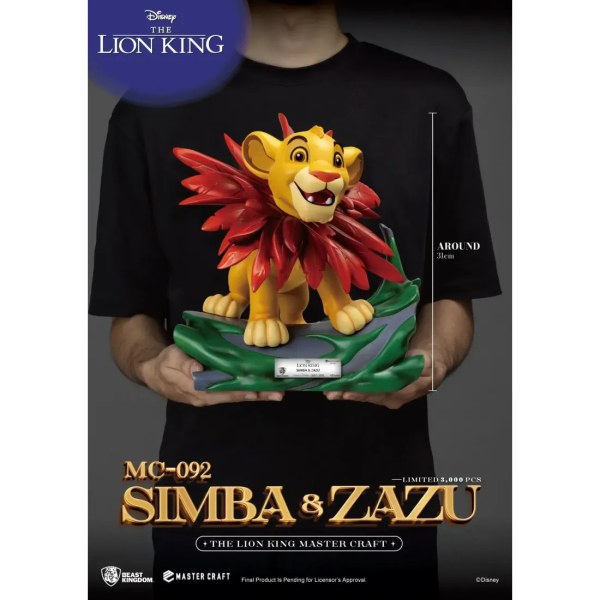 El Rey León Mastercraft Little Simba y Zazu - DISNEY MASTERCRAFT