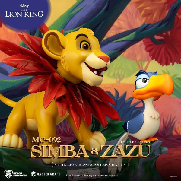 El Rey León Mastercraft Little Simba y Zazu - DISNEY MASTERCRAFT