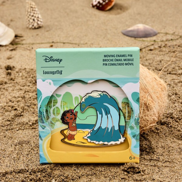 Pasador deslizante para caja coleccionista Olas del océano de Moana joven - DISNEY LOUNGEFLY