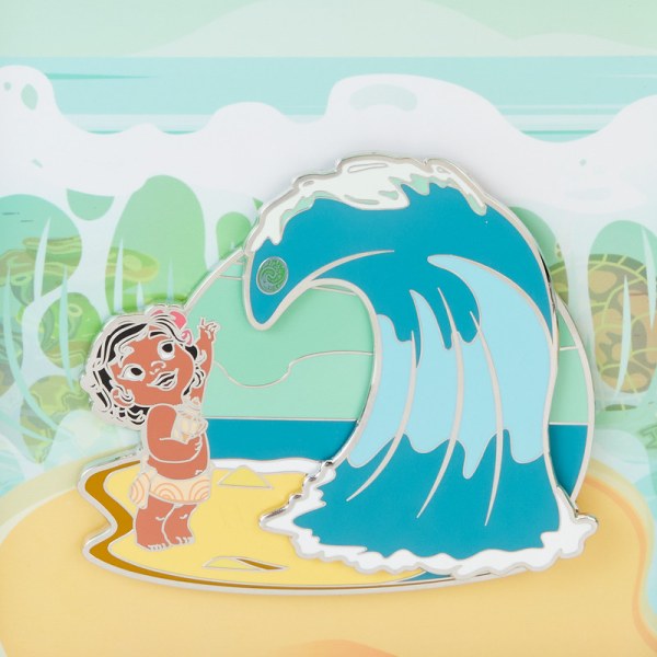 Pasador deslizante para caja coleccionista Olas del océano de Moana joven - DISNEY LOUNGEFLY
