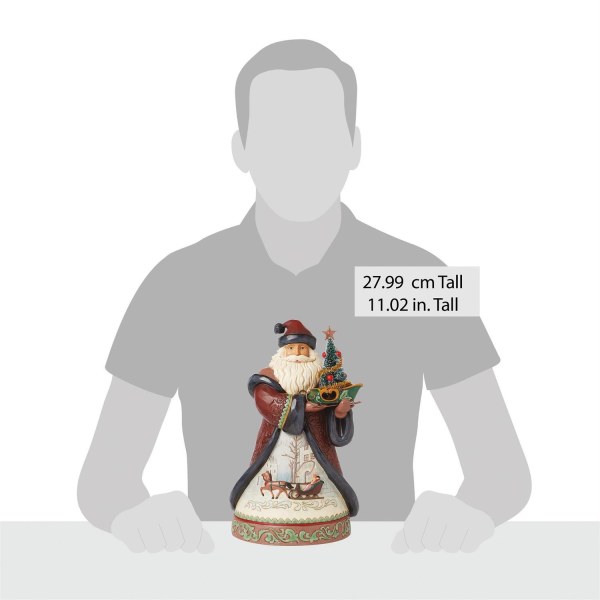 Figura de Santa Claus Árbol Trineo - JIM SHORE HEARTWOOD CREEK