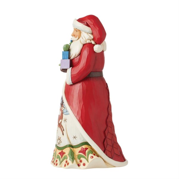 Figura de Papá Noel con árbol iluminado - JIM SHORE HEARTWOOD CREEK