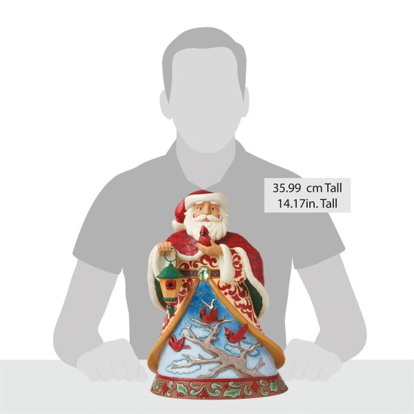 Figura de Papá Noel de lujo, edición de coleccionista: JIM SHORE HEARTWOOD CREEK