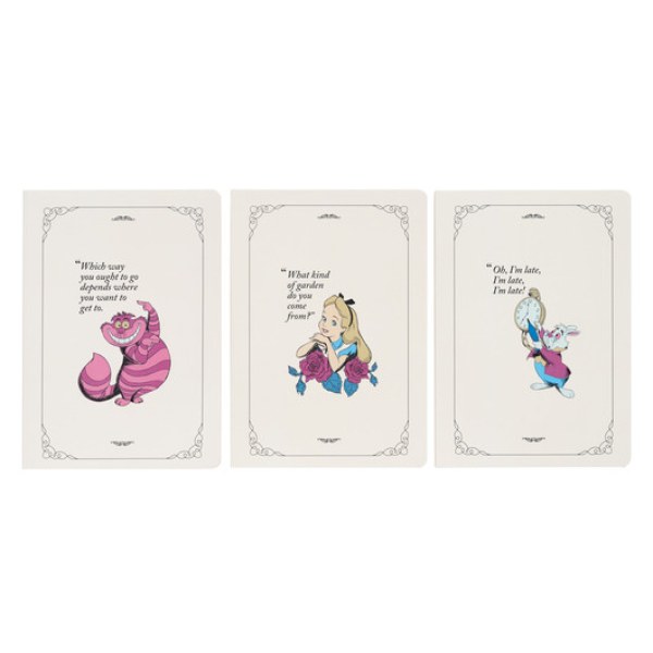 PACK 3 CARNETS A5 - DISNEY ALICIA EN EL PAÍS DE LAS MARAVILLAS
