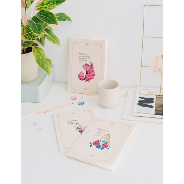 PACK 3 CARNETS A5 - DISNEY ALICIA EN EL PAÍS DE LAS MARAVILLAS