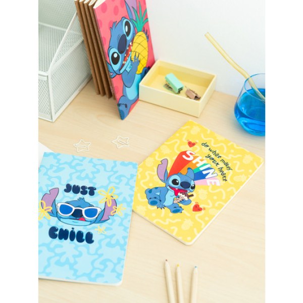 PACK 3 CUADERNOS A5 - DISNEY STITCH TROPICAL