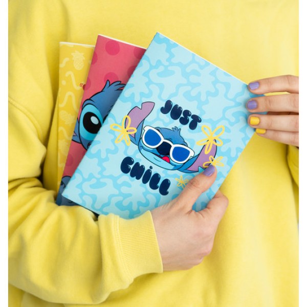 PACK 3 CUADERNOS A5 - DISNEY STITCH TROPICAL