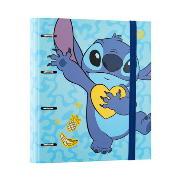 CARPETA PREMIUM DE 4 ANILLAS - DISNEY STITCH TROPICAL