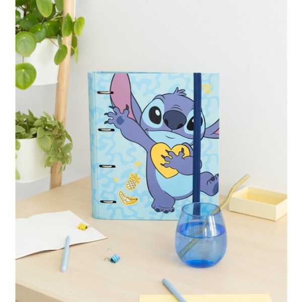 CARPETA PREMIUM DE 4 ANILLAS - DISNEY STITCH TROPICAL