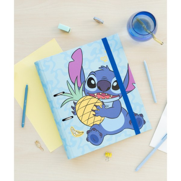 CARPETA PREMIUM DE 2 ANILLAS - DISNEY STITCH TROPICAL