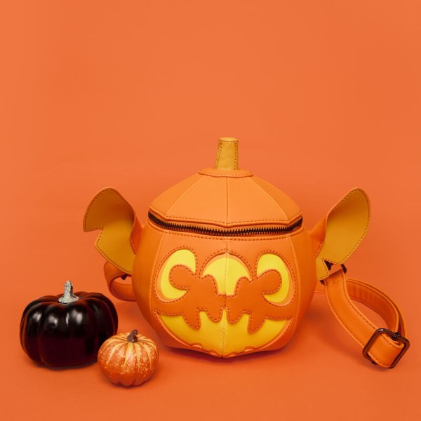Bolso Bandolera luminoso con figura de calabaza de Stitch - DISNEY LOUNGEFLY