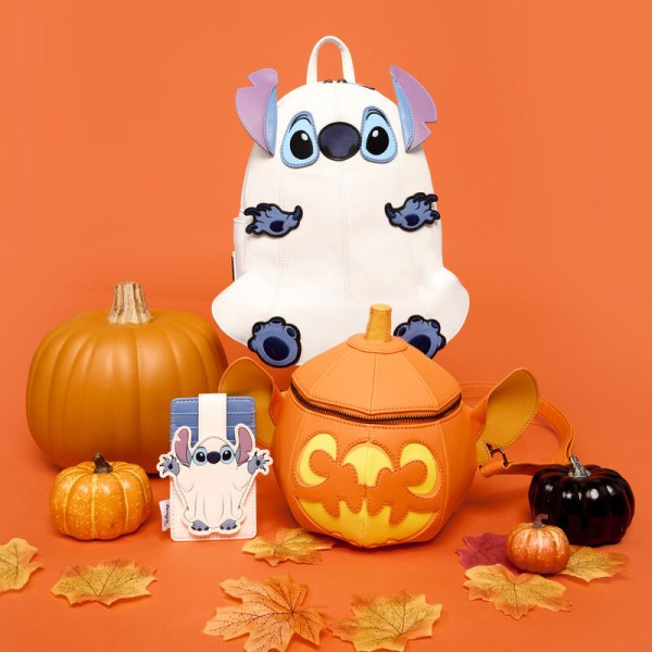 Portatarjetas luminoso con disfraz de fantasma de Stitch - Disney Loungefly