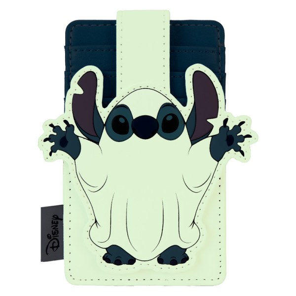 Portatarjetas luminoso con disfraz de fantasma de Stitch - Disney Loungefly