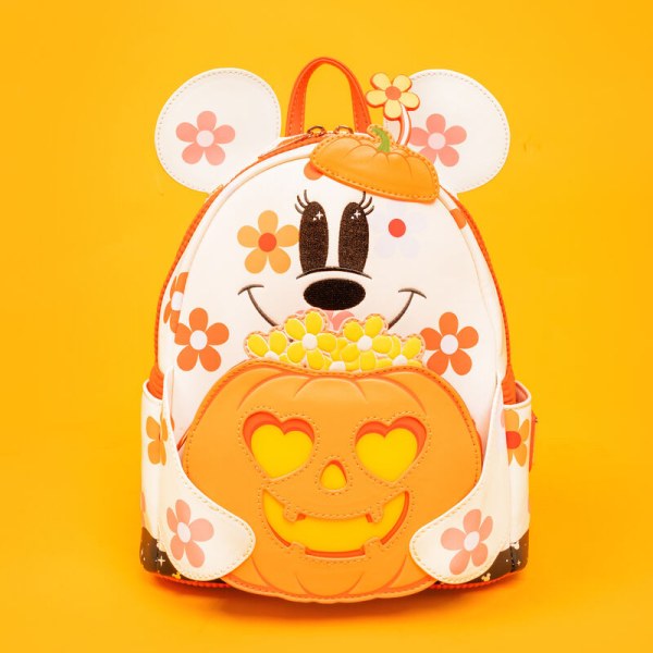 Mini mochila fosforescente disfraz de Minnie fantasma floral - DISNEY LOUNGEFLY