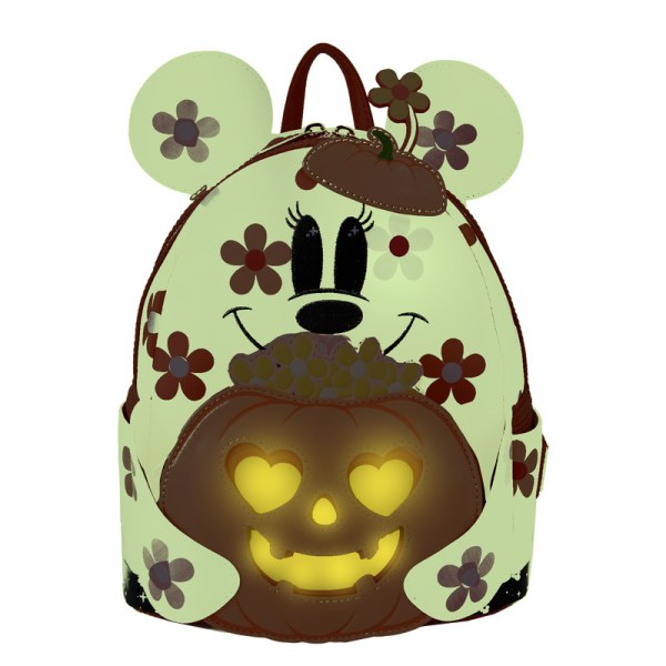 Mini mochila fosforescente disfraz de Minnie fantasma floral - DISNEY LOUNGEFLY