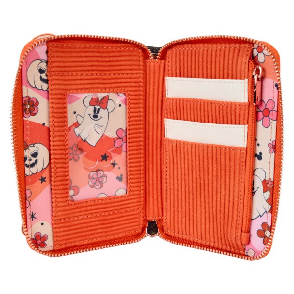 Cartera con diseño floral de Mickey y Minnie con efecto fantasma - DISNEY LOUNGEFLY