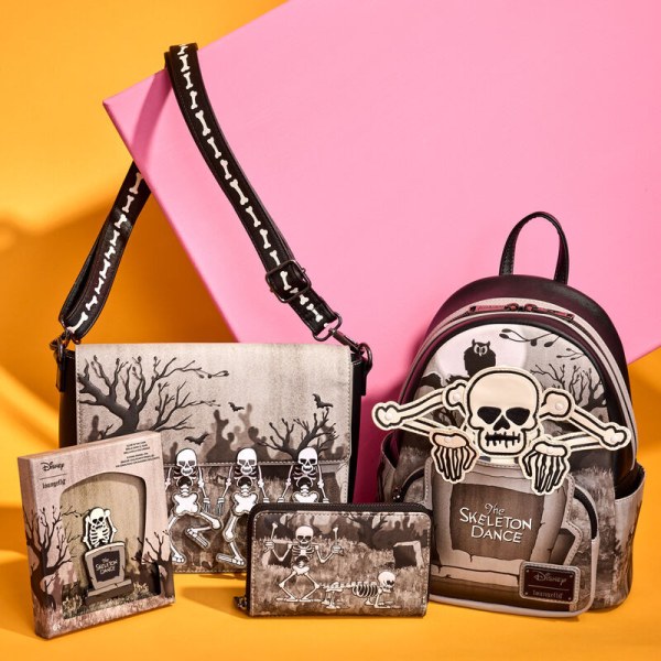 Pasador deslizante para caja de colección Glow Collector del 95.º aniversario de The Skeleton Dance - DISNEY LOUNGEFLY