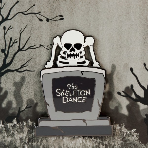 Pasador deslizante para caja de colección Glow Collector del 95.º aniversario de The Skeleton Dance - DISNEY LOUNGEFLY