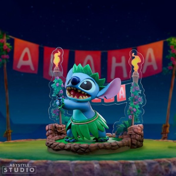 Figura de baile hula con Stitch de Disney