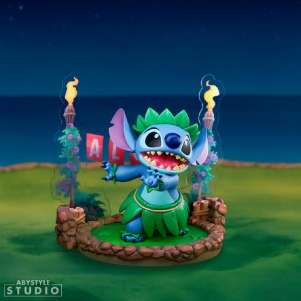 Figura de baile hula con Stitch de Disney