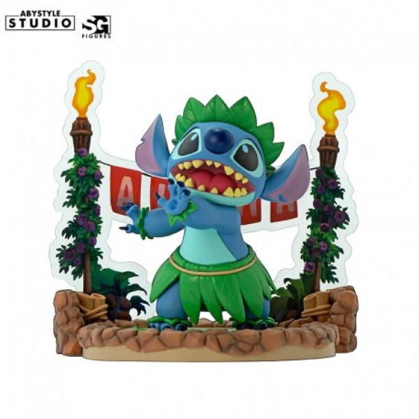 Figura de baile hula con Stitch de Disney