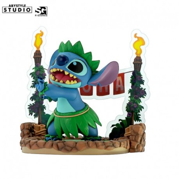 Figura de baile hula con Stitch de Disney