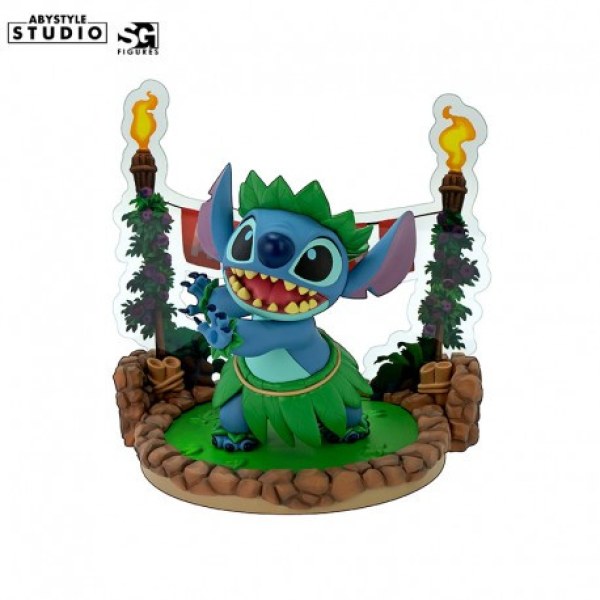Figura de baile hula con Stitch de Disney
