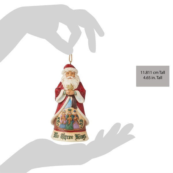 Colgante de Papá Noel y los Reyes Magos - JIM SHORE HEARTWOOD CREEK