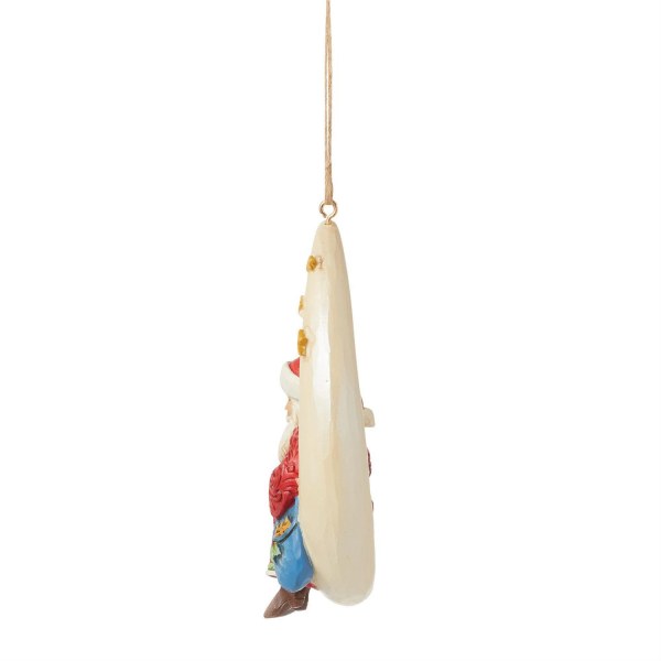 Colgante de luna de Papá Noel - JIM SHORE HEARTWOOD CREEK