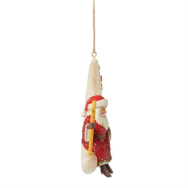 Colgante de luna de Papá Noel - JIM SHORE HEARTWOOD CREEK