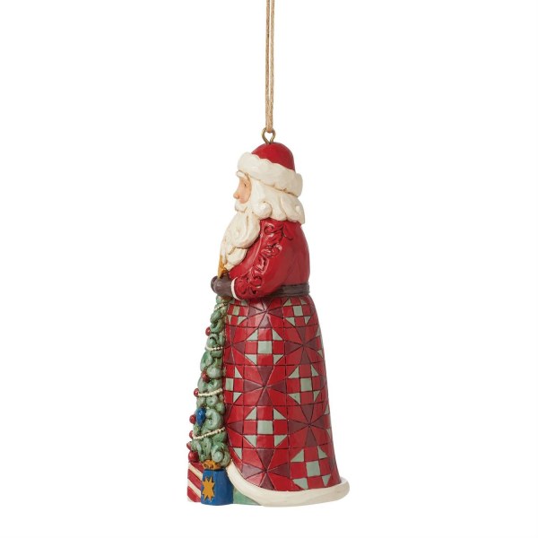 Colgante de Navidad Santa Claus - JIM SHORE HEARTWOOD CREEK