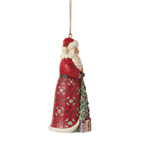 Colgante de Navidad Santa Claus - JIM SHORE HEARTWOOD CREEK