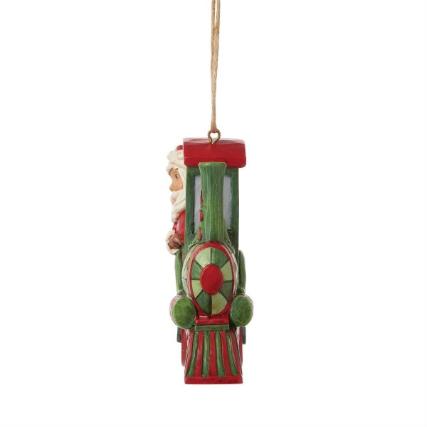 Adorno de tren de Papá Noel - JIM SHORE HEARTWOOD CREEK