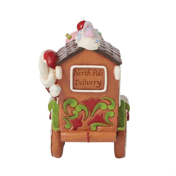 Figura de Papá Noel Tren Pan de Jengibre - JIM SHORE HEARTWOOD CREEK