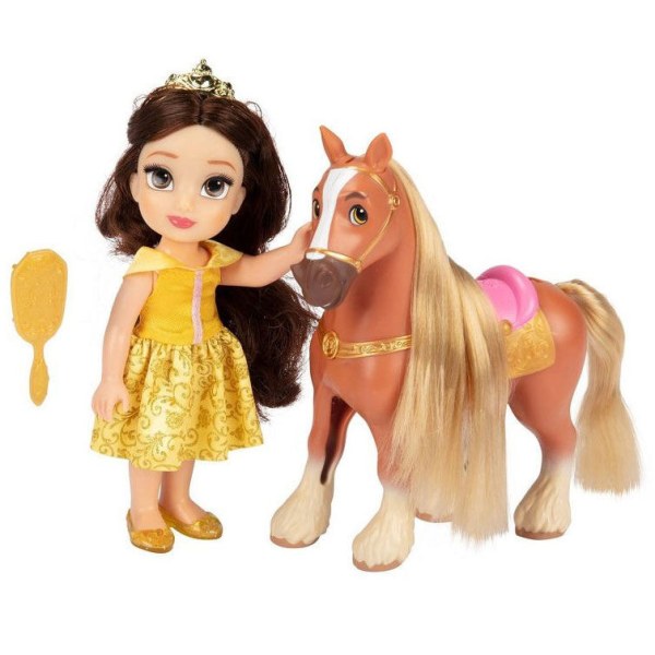 Muñeca Bella + Philippe 15cm - Disney La Bella y la Bestia