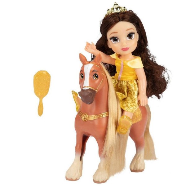 Muñeca Bella + Philippe 15cm - Disney La Bella y la Bestia