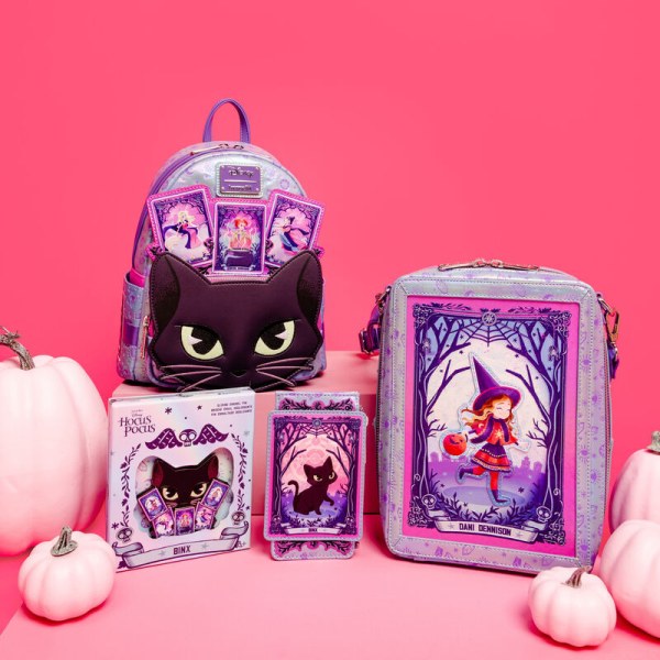 Mini Mochila iridiscente con diseño de la carta del tarot de Abracadabra Binx - DISNEY LOUNGEFLY