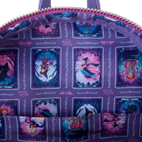 Mini Mochila iridiscente con diseño de la carta del tarot de Abracadabra Binx - DISNEY LOUNGEFLY