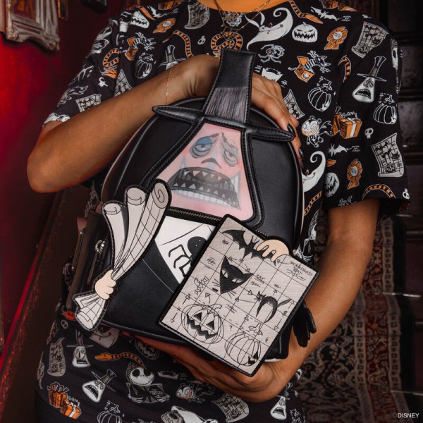 Mini Mochila de Nightmare Before Christmas con el alcalde con planes para cosplay - DISNEY LOUNGEFLY