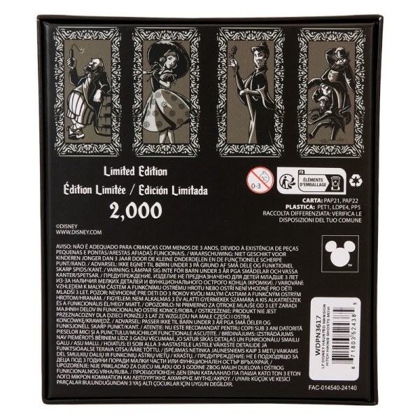 Pin caja de coleccionista con luz fantasmas haciendo autostop de La Mansión Encantada - DISNEY LOUNGEFLY