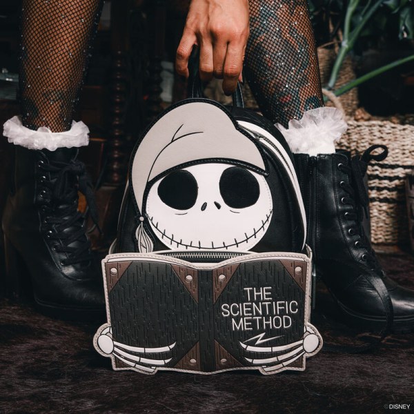 mini mochila luminosa Jack cosplay per la hora de dormir con el método científico - DISNEY LOUNGEFLY Pesadilla antes de Navidad