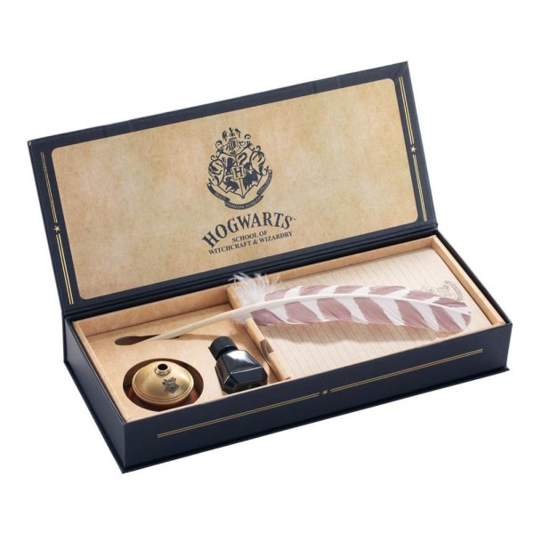 Pluma estilográfica con membrete de Hogwarts - Harry Potter