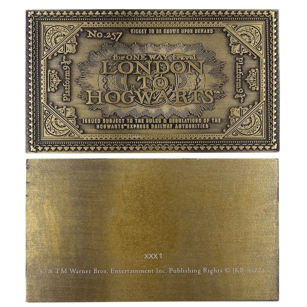 Billete de tren de Hogwarts edición limitada - Harry Potter