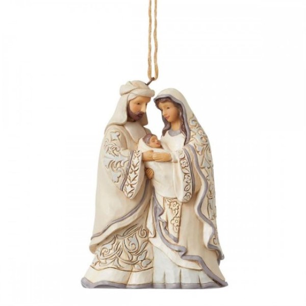 Adorno Sagrada Familia White Woodland - JIM SHORE HEARTWOOD CREEK