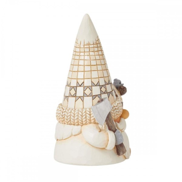 Figura gnomo leñador White Woodland - JIM SHORE HEARTWOOD CREEK