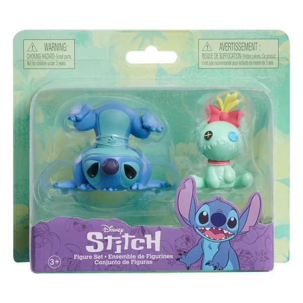 Pack 2 figuras Scrump y Stitch al revés - Disney Lilo & Stitch
