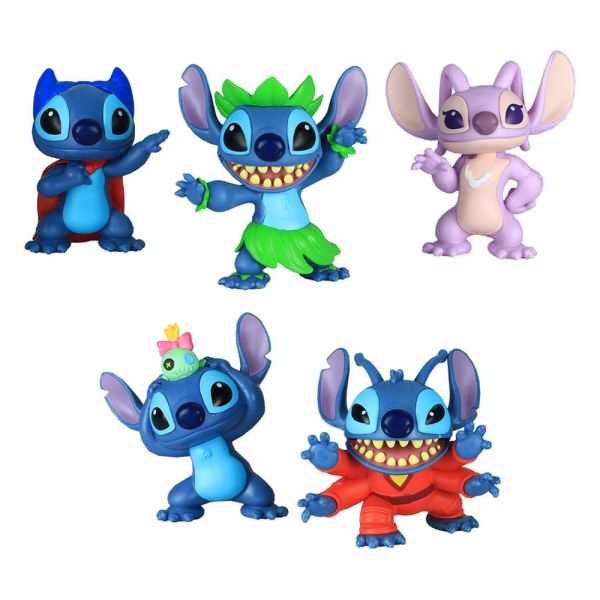 Pack 5 figuras Stitch - Disney Lilo & Stitch